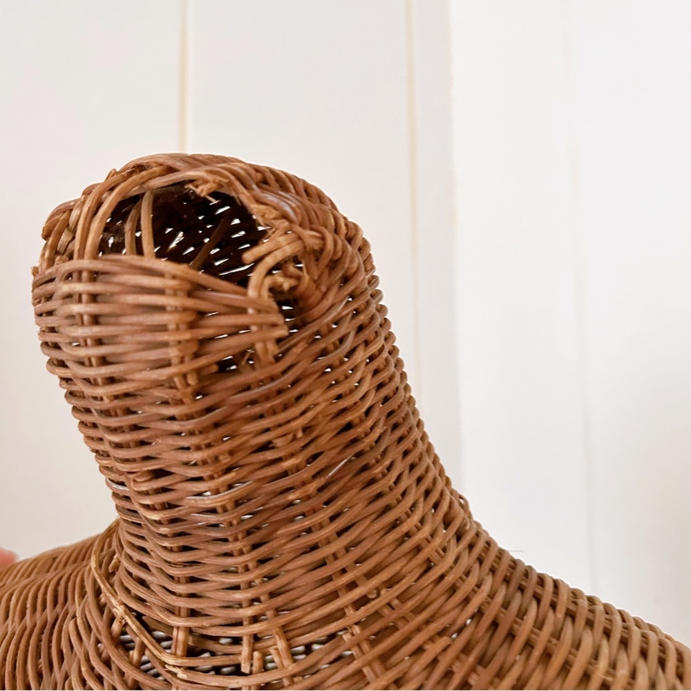 Vintage Organic French Coastal Wicker Mannequin Women 1960’s Midcentury Beige - Picture 6 of 8